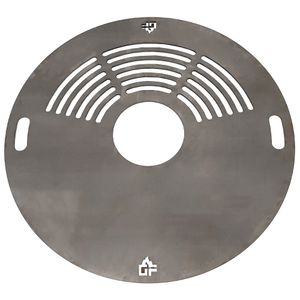 Grillpeter Feuerplatte D 80 cm Grillplatte für Feuertonne Planchaplatte Stahl 6 mm