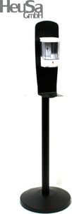 Desinfektionsständer Desinfektionsspender schwarz 700ml Hygienestation 110 cm mit automatischem Sensor