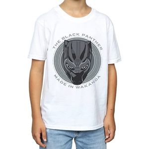 Black Panther - "Made In Wakanda" T-Shirt für Jungen BI995 (116) (Weiß)