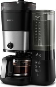 Philips All-in-1 Filter-Kaffeemaschine mit integriertem Mahlwerk, schwarz (HD7900/01)