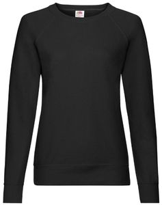 Damen-Sweatshirt Leichter Raglan-Sweat Lady - Schwarz, XL