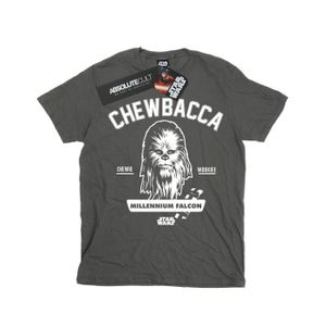 Star Wars - "Chewbacca Collegiate" T-Shirt für Jungen BI51097 (116) (Holzkohle)