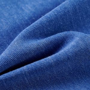vidaXL Kinder-Kapuzenpullover mit Reißverschluss Blau Melange 128
