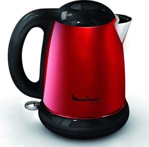 MOULINEX Wasserkocher SUBITO rot 1,7L Edelstahl Kabelloser Versteckter Widerstand Effizient