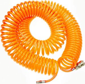 Air Schlauch Spiralschlauch mit europäischen Schnellverbinder PE 10m 6x8mm M464