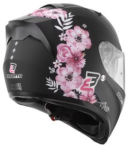 Bogotto V128 Fiori Damen Helm (Black/Rose,M)