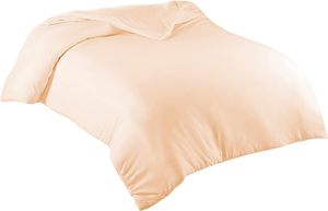 Bettwäsche Bettbezug 135x200 cm  Einfarbig 100% Baumwolle  Beige