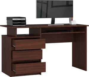 Schreibtisch AKORD CLP Wenge und 2 Ablagen B135 x H77 x T60 cm