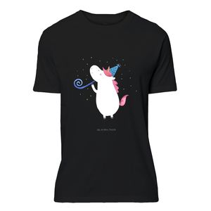 Mr. & Mrs. Panda Größe XXL T-Shirt Unisex Einhorn Party - Schwarz - Geschenk, Unicorn, Pegasus, Feier, Club, Alkohol, Einhorn Deko