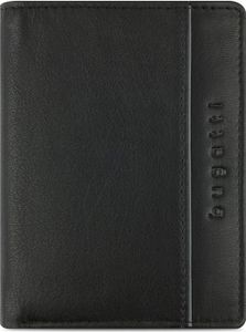 Bugatti Banda Hochformat RFID Leder Geldbörse Geldbeutel 491331, Farbe:Schwarz