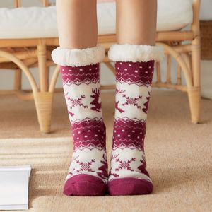 wintersocken damen, Warme Socken Weihnachten, stoppersocken, Haus Socken, Anti Rutsch Noppen