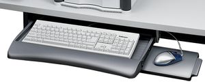 Fellowes Tastaturschublade mit Mausablage graphit (ohne Deko)