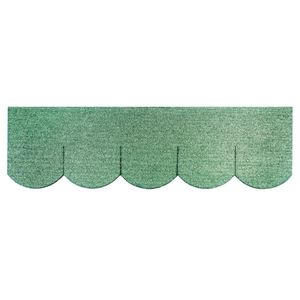 1 Set Dachschindeln Biberschwanz (100 mm) grün