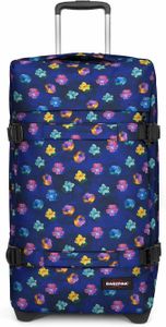 EASTPAK Trolley Koffer TRANSIT´R L Flower Blur Navy 121L mit TSA Schloss