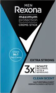 Rexona Men Maximum Protection Anti-Transpirant 6x 45ml Deo Creme Clean Scent mit 48 Stunden Schutz gegen starkes Schwitzen und Körpergeruch