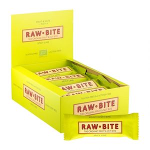 Raw Bite Fruchtriegel Lime glutenfrei -- 50g x 12  - 12er Pack VPE