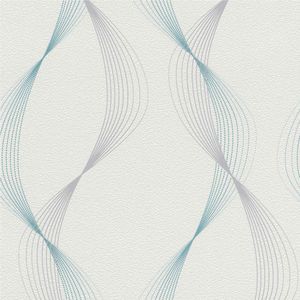 Vliestapete 475623 Tapete Grafik 53 x 1005 cm Rasch Selection Grau Weiß Türkis Vliestapete 475623 Tapete Grafik 53 x 1005 cm Rasch Selection Grau Weiß Türkis