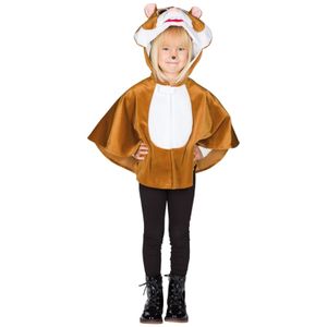 Mottoland 1116297 - Hamster Babbel, Kinder Kostüm Gr. 104/116 Cape Umhang