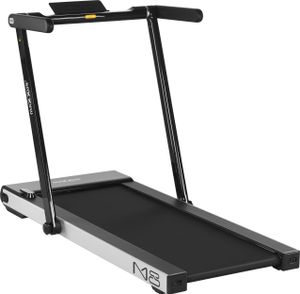 MAXXUS Laufband M8 - Elektrisch, 2 PS, 12 km/h, Klappbar, Lauffläche 125x45 cm, mit Bluetooth, LCD, App Steuerung, Rollen, Tablet Halterung, Silber - Fitnessgerät für Zuhause, Gym, Training, Laufen