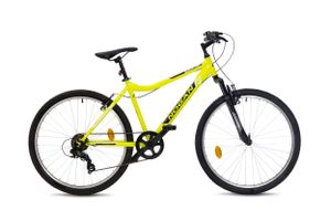 Nogan Gravel GO Suspension Kinder Mountainbike 26 Zoll Electric Yellow - StVZO Beleuchtung