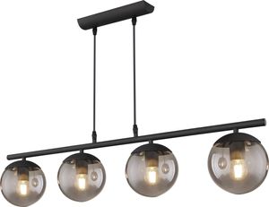 Globo Lighting Hängeleuchte Metall schwarz matt, 4x E27