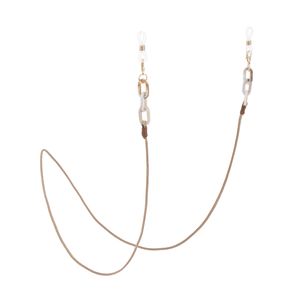 Brillenkette Braun Beige Gold exklusiv