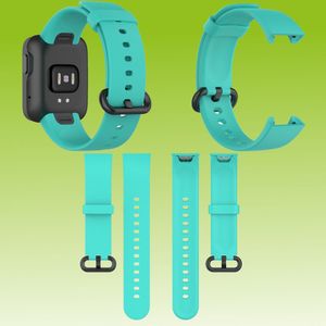 Für Xiaomi Mi Watch Lite / Redmi Watch Kunststoff / Silikon Armband Türkis Uhr Neu