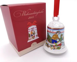 Porzellanglocke Weihnachtsglocke 2015 - Hutschenreuther - in