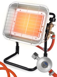 MalTec promiennik gazowy z uchwytem na butlę STOJĄCY 4.5kW sunshine  słoneczko camping, z wężem gazowym, regulator ciśnienia gazu