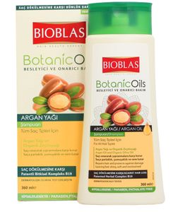 Bioblas Botanic Oils Arganöl Shampoo Anti Haarausfall für Mann und Frau 360 ml