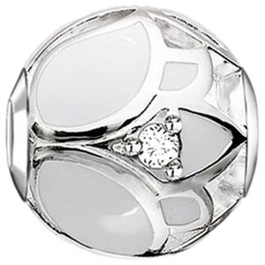 Thomas Sabo K0205-041-14 Karma Bead Weiße Lotosblüte Sterling-Silber