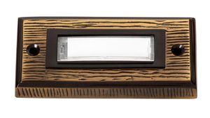 Heidemann Klingelplatte Alpin Messing- bronziert