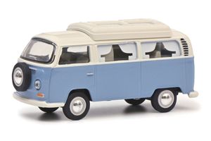 Schuco 452030400 VW T2 Campingbus hellblau/weiss Maßstab 1:64 Modellauto