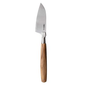 Boska Hartkäse Messer Oslo Nr.6 / ein echter Blickfang / Edelstahl / Holz / Braun / Silber / 205 x 30 x 15 mm