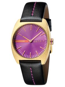Esprit Spectrum Purple Black Gold Designer Armbanduhr Damenuhr ES1L035L0035