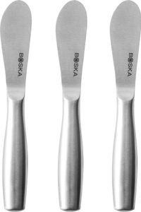 Boska Streichmesser-Set Copenhagen/drei kleine Streichmesser/Edelstahl/Silber / 130 x 18 x 10 mm