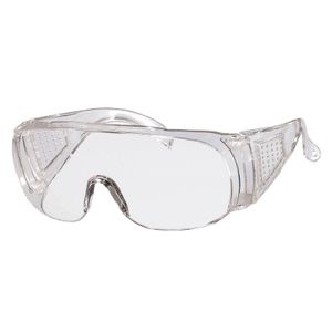 Schutzbrille Panorama Brille Überbrille für Brillenträger in Schutzstufe DIN P - 5P, kratzfest - Arbeitsschutzbrille, Arbeitsbrille Farbe:klar