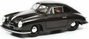 Schuco 450025200 - Porsche 356 Gmünd, schwarz, 1:18