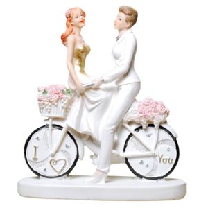Frauen Hochzeit - Paar auf Fahrrad