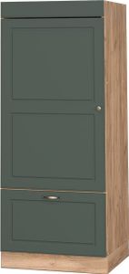 Vicco Mikrowellenschrank Fame-Line, 60 cm, Grün-Gold Landhaus/Goldkraft Eiche