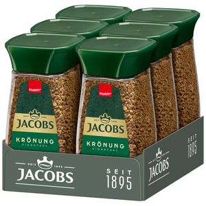 JACOBS Krönung löslicher Kaffee 6 x 200 g Gläser Instantkaffee