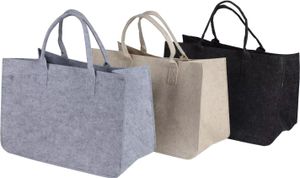 BURI Filztasche Kamin Brennholz Korb Tragen Shopper Aufbewahrung Einkäufe Zeitungen