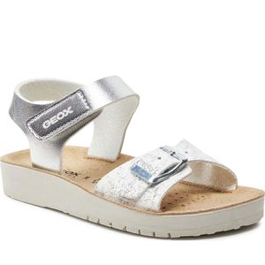 Geox Mädchen Klassische Sandalen J15EAB 0BNBL C0434 Farbe: Silber Größe: 36