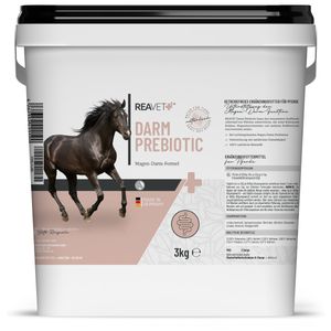 REAVET Darm Prebiotic 3kg für Pferde, Magen Darm Pferd, Kotwasser Pferde, Darmprobleme Pferd, Naturprodukt aus Kräutern ohne Zusätze