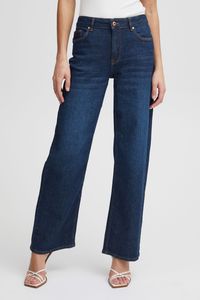 Pulz Jeans PZVEGA HW Jeans Wide Leg Damen Jeans Denim Hose Baumwolle mit Stretch Regular Waist Regular Fit