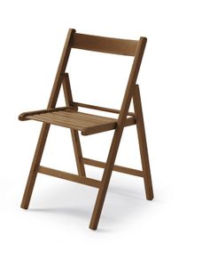 Skládací židle CasaDolce HARE NUSSBAUM, sada 4 kusů, 43x48x79 cm, hnědá barva