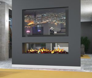 muenkel design e-tunnel PRO wood 800 [Opti-myst Elektrokamineinsatz]: Tank - Ohne Glasscheibe - 2.000 Watt Heizleistung
