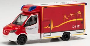 MERCEDES Sprinter Fahrtec RTW Feuerwehr Stolberg, HER096416, Maßstab1/87, HERPA