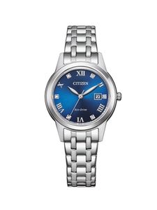 Citizen Damen Eco-Drive Solar Armbanduhr aus Edelstahl mit Edelstahl Band - L Elegance - FE1240-81L