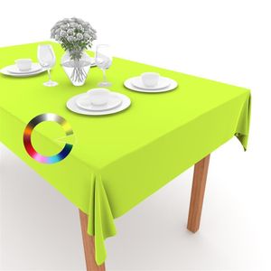 Rollmayer Tischdecke Tischtuch Tischläufer Tischwäsche Gastronomie Kollektion Vivid (Frühlingsgrün 21, 80x80cm) Uni einfarbig pflegeleicht waschbar 40 Farben